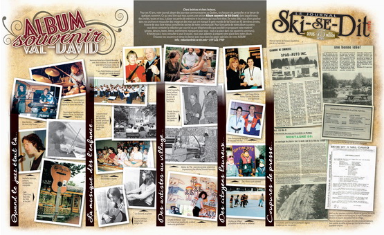 Télécharger la page centrale réunissant l'album souvenir des 45 ans du journal.