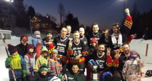 Le tournoi de hockey amical s’est terminé… en hockey bottine!