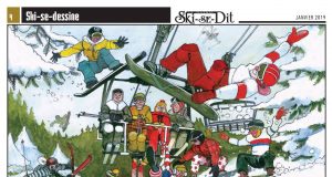 Val-David vu par… "Y'a pas mal de bibittes cette année à Val-David!", illustration réalisée par Cédric Loth dans le cadre du projet "Val-David vu par...".