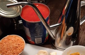 Dahl de lentilles rouges et de patates douces