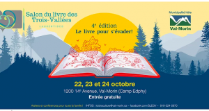 4e édition du Salon du livre des Trois-Vallées à Val-Morin