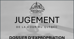 Dossier d’expropriation du terrain de la nouvelle école : Rejet de l’appel par la Cour du Québec