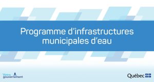 Programme d’infrastructures municipales d’eau – Le gouvernement du Québec accorde plus de 480 000 $ à Val-David